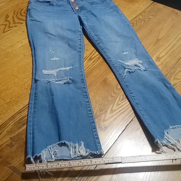 MADEWELL Jeans  Womens 25 BLUE CALI DEMI BOOT CUT  Preowned Used BUTTON FLY - Picture 3 of 8